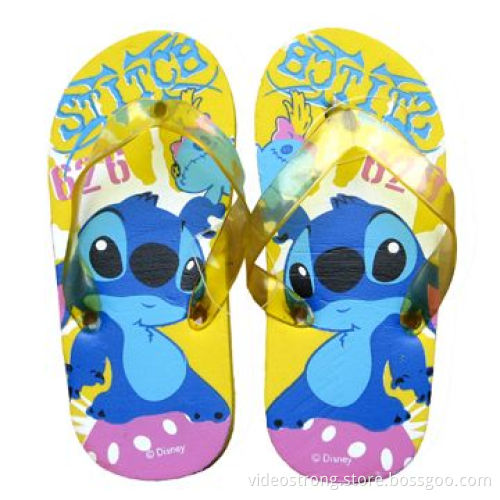 Kids' New Flip-flops, PC Strap and PE Sole, Silk Printing, Measures 27 to 35#New